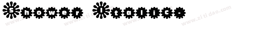 Shower Italic字体转换